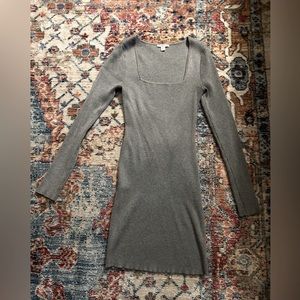 Grey Sweater Dress, M